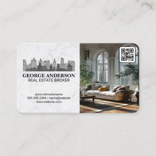 Carte De Visite Paysage urbain Salon de luxe Immobilier
