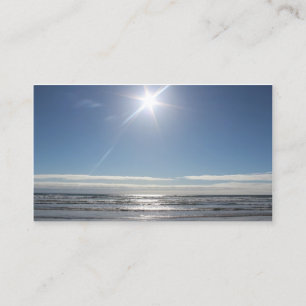 Carte de visite paysager Sun Over Ocean Beach