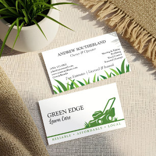 Carte De Visite Paysagiste d'entretien de pelouse Professionnel To