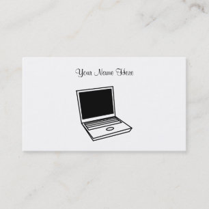 Carte De Visite PC d'ordinateur portable, votre nom ici