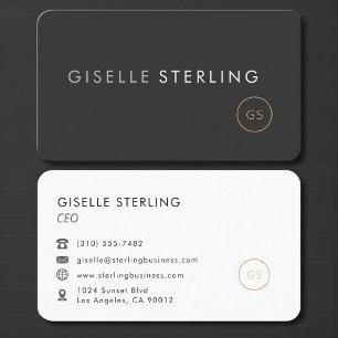 Carte de visite PDG Directeur Général Professionne