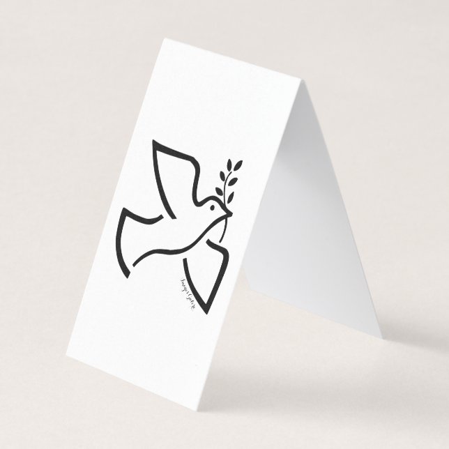 Carte De Visite Peace Dove (Devant)