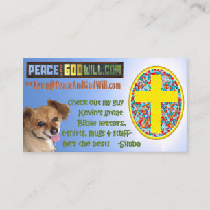 Carte De Visite PeaceAndGodWill.com