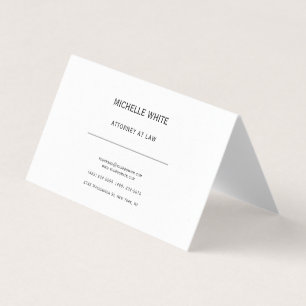 Carte De Visite Pearl Procureur à la loi minimaliste professionnel