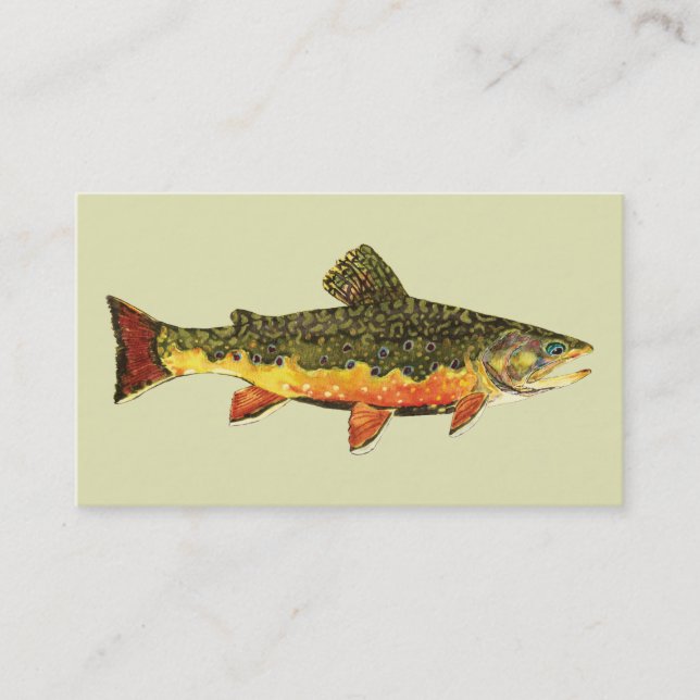 Carte De Visite Pêche à la truite (Devant)