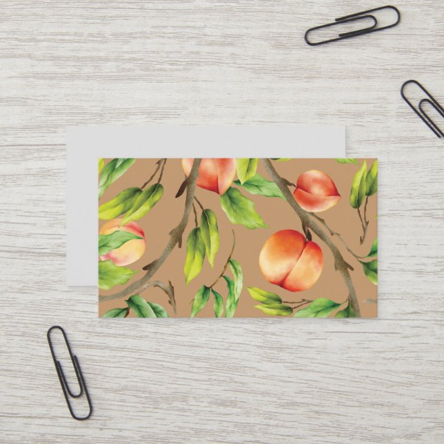Carte De Visite Pêche sur l'arbre (Devant/Arrière en situation)