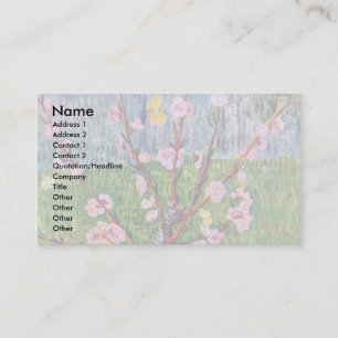 Carte De Visite Pêcher de floraison par Vincent van Gogh