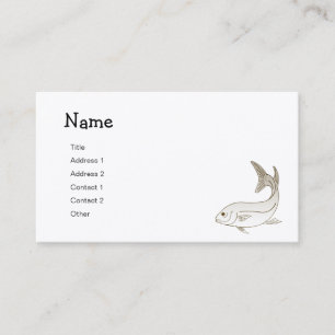 Carte De Visite Pêcheur à  la ligne