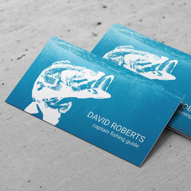 Carte De Visite Pêcheur professionnel du service de guide de pêche (Créateur téléchargé)
