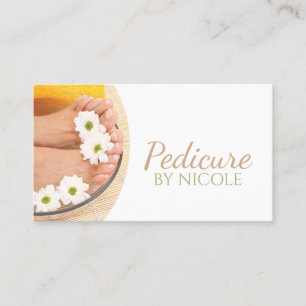 Carte De Visite Pedicure Nail Peducurist Pieds Spa Chamomile
