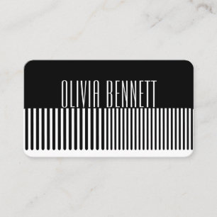 Carte De Visite Peigne de coiffeur couleur noire Salon de coiffure