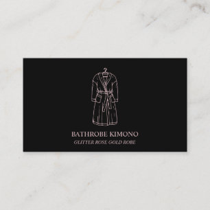 Carte De Visite Peignoir Rose Or