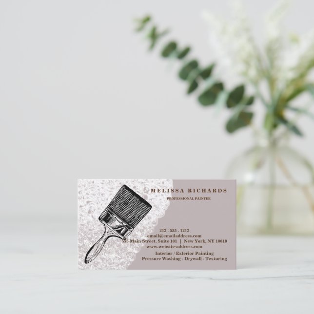 Carte de visite peintre (Debout devant)