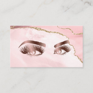 Carte De Visite Peintre de maquillage Belle de l'oeil Abri rose