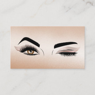 Carte De Visite Peintre de maquillage Wink Eye Beauty Salon Lash E