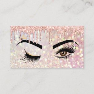 Carte De Visite Peintre de maquillage Wink Eye Beauty Salon Lash E