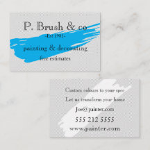 Carte de visite peintre et décorateur
