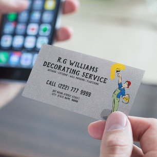Carte De Visite Peintre et décorateur   intérieur et extérieur