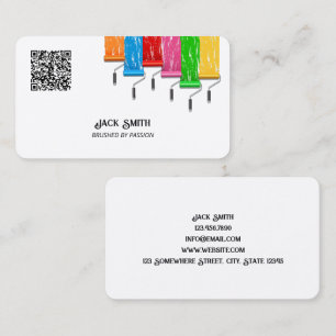 Carte De Visite Peintre personnalisé QR
