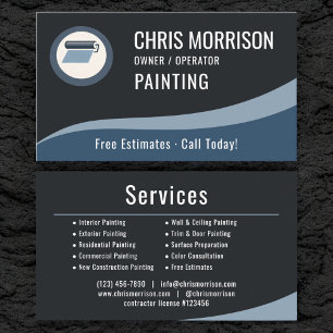 Carte De Visite Peintre Professionnel de la Peinture