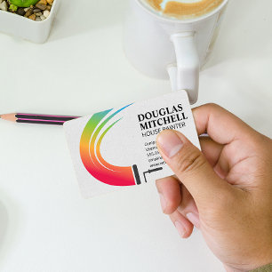 Carte De Visite Peintre   Rouleau de peinture