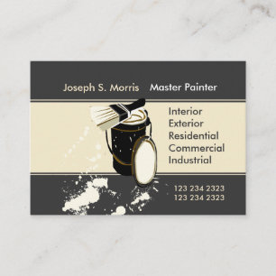 Carte De Visite Peintres blancs Services de peinture Amélioration
