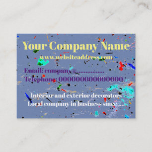 Carte De Visite Peintres Peinture Splashes