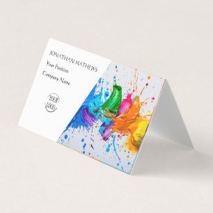 Carte De Visite Peinture à l'huile I moderne Abstrait