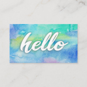 Carte De Visite peinture aquarelle