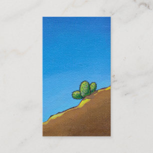 Carte De Visite Peinture colorée d'art de paysage de désert