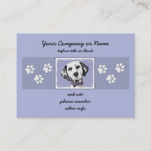 Carte De Visite Peinture Dalmatienne - Cute Original Chien Art
