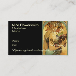 Carte De Visite Peinture d'Alphonse Mucha