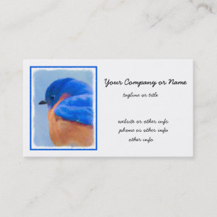 Carte De Visite Peinture de bleuets - Art original pour les oiseau