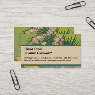 Carte De Visite Peinture de fleurs d'oléandre de Vincent Van Gogh