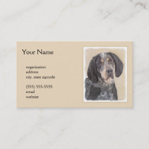 Carte De Visite Peinture de linge bluetick - mignon chien original