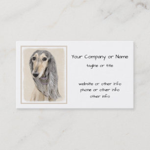 Carte De Visite Peinture de Saluki (Faune) - Cute Original Chien A