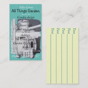 Carte De Visite peinture d'outils de jardin pour jardinier