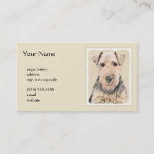 Carte De Visite Peinture galloise Terrier - Cute Original Chien Ar