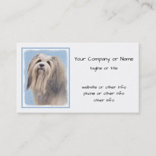 Carte De Visite Peinture Havanaise (Argent) - Cute Original Chien 