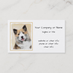 Carte De Visite Peinture islandaise sur le chien de garde - Art or