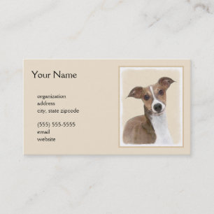 Carte De Visite Peinture italienne Greyhound - Cute Original Chien