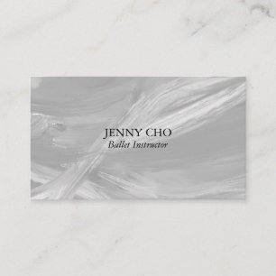 Carte De Visite Peinture minimaliste en nuances de gris texturée