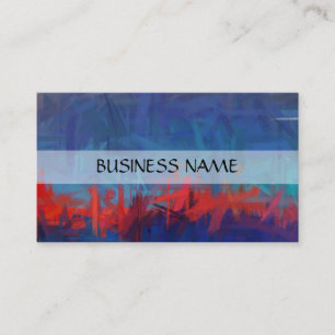 Carte De Visite Peinture multicolore Art Abstrait 3