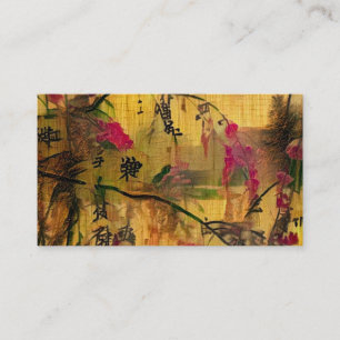 Carte De Visite Peinture orientale. Style japonais