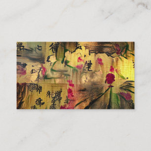 Carte De Visite Peinture orientale. Style japonais