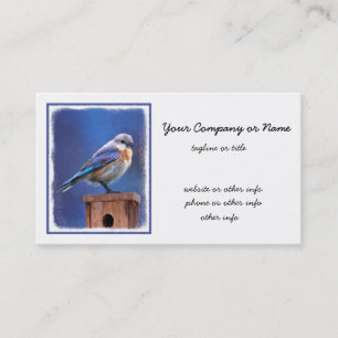 Carte De Visite Peinture pour oiseaux bleus (femelle) - Art origin
