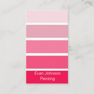 Carte De Visite Peinture rose brillante