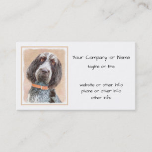 Carte De Visite Peinture Spinone Italiano - Belle Art Original Chi