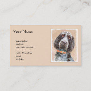 Carte De Visite Peinture Spinone Italiano - Belle Art Original Chi