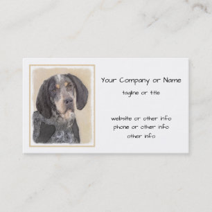 Carte De Visite Peinture sur pilon bleu - Cute Original Dog Ar